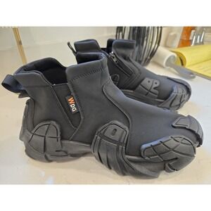 WDG Mens Black Futuristic Chunky Platform Ankle Boots Techwear Size 45 EU